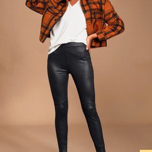 Vegan Suede Leggings